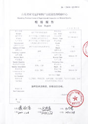 省级检验报告