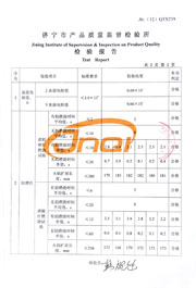 市级检验报告