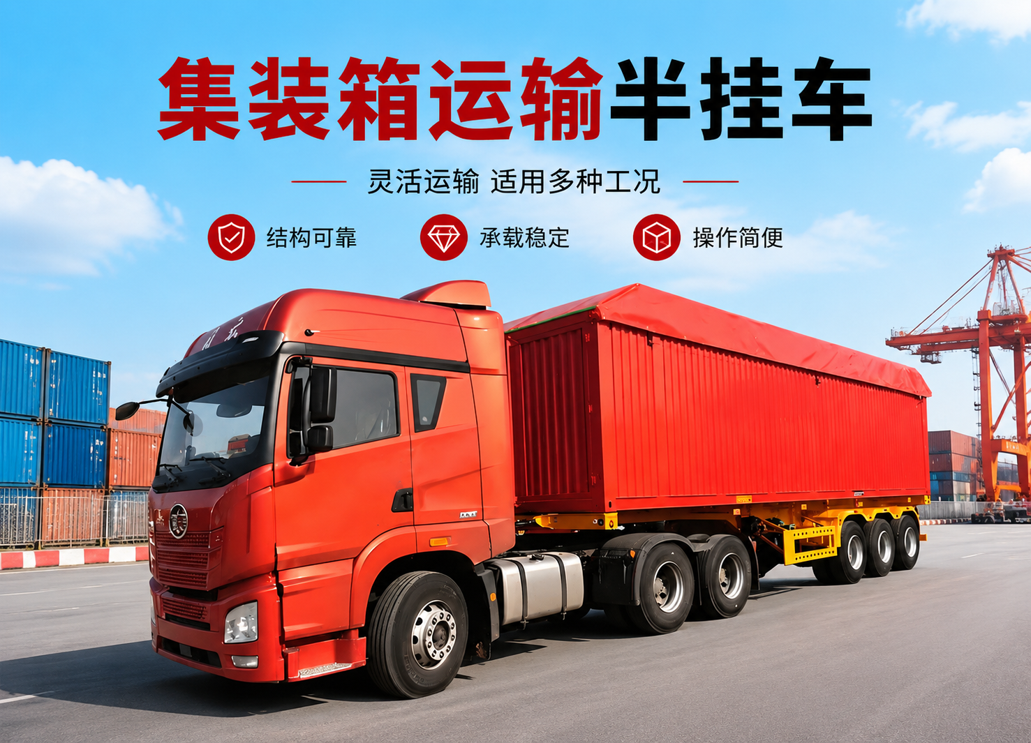 集装箱运输半挂车